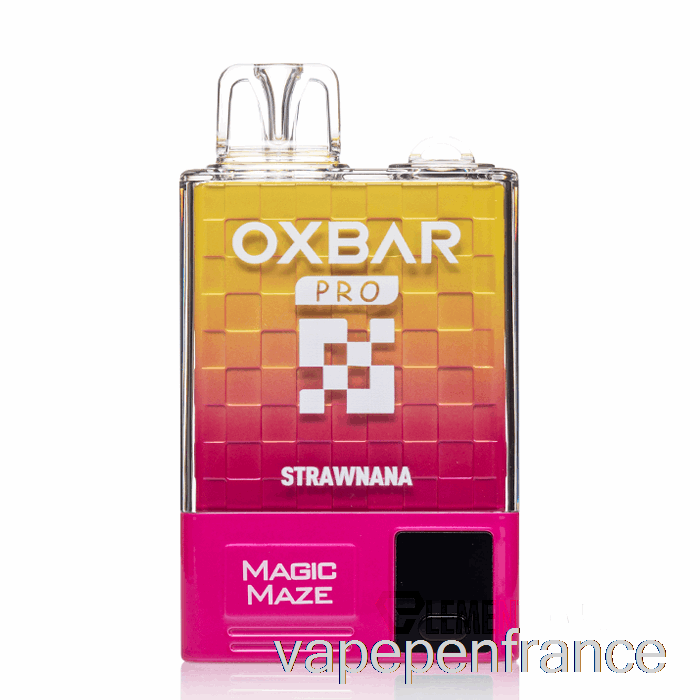 Oxbar Magic Maze Pro 10000 Strawnana Jetable - Stylo Vape à Jus De Dosettes